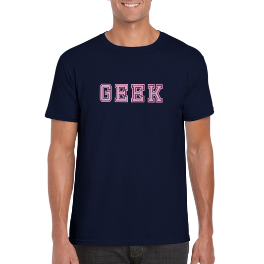 GEEK (Pink) - Classic Crew T-shirt - Mancrush Apparel